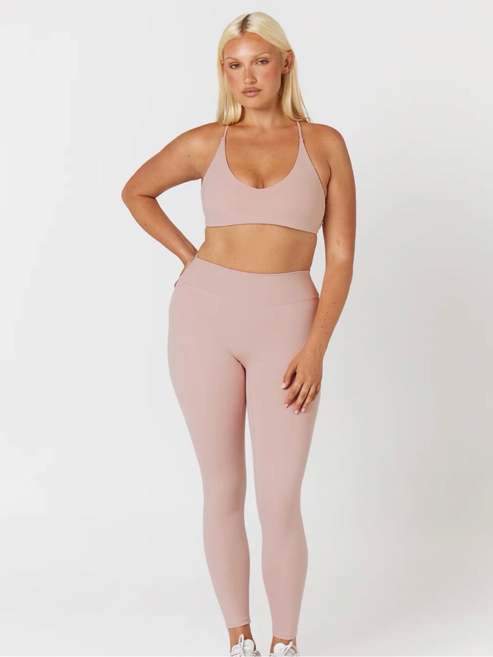 CSB DUSTY PINK FREEDOM HALTER AND LEGGINGS